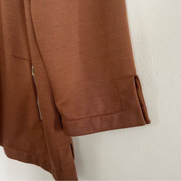 Soft Surroundings Hazelnut Brown Quarter Zip Marlowe Pullover Sweatshirt size 1X - Picture 8 of 8